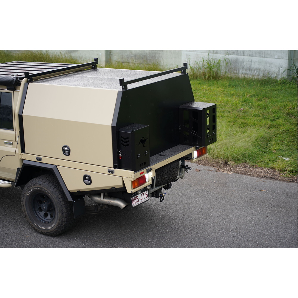 Aluminium Canopy for Toyota Genuine Tray - 1600mm - ezToolbox Aluminium Ute Trays, Aluminium Canopies and Alloy Toolboxes
