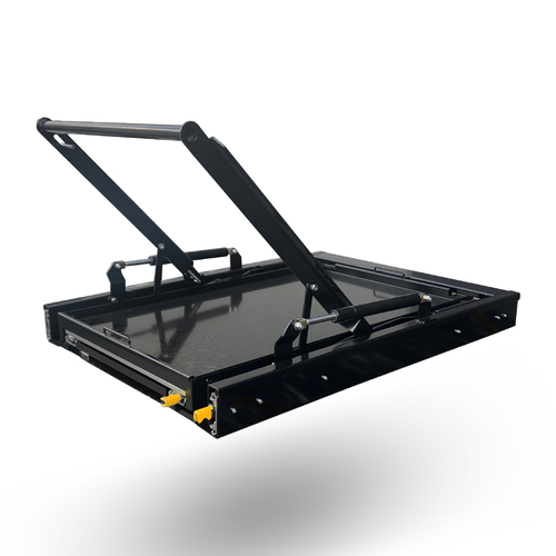 Drop Down Fridge Slides for 60L/50L Fridge - ezToolbox Aluminium Ute Trays, Aluminium Canopies and Alloy Toolboxes