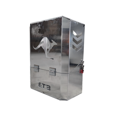 Kangaroo Aluminium Jerry Can Holder - ezToolbox Aluminium Ute Trays, Aluminium Canopies and Alloy Toolboxes