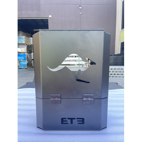 Black Kangaroo Aluminium Jerry Can Holder  - ezToolbox Aluminium Ute Trays, Aluminium Canopies and Alloy Toolboxes