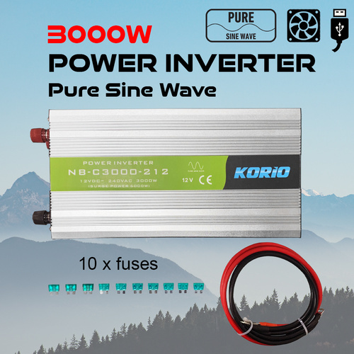 Power Inverter 12V to 240V Pure Sine Wave 3000W/6000W - ezToolbox Aluminium Ute Trays, Aluminium Canopies and Alloy Toolboxes