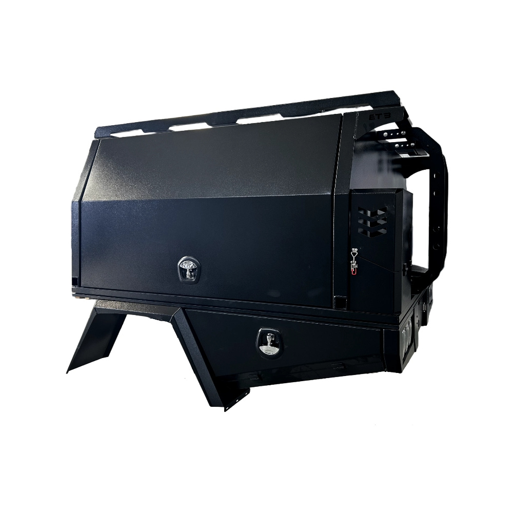 Tray and Canopy Package Full 1816B - ezToolbox Aluminium Ute Trays, Aluminium Canopies and Alloy Toolboxes