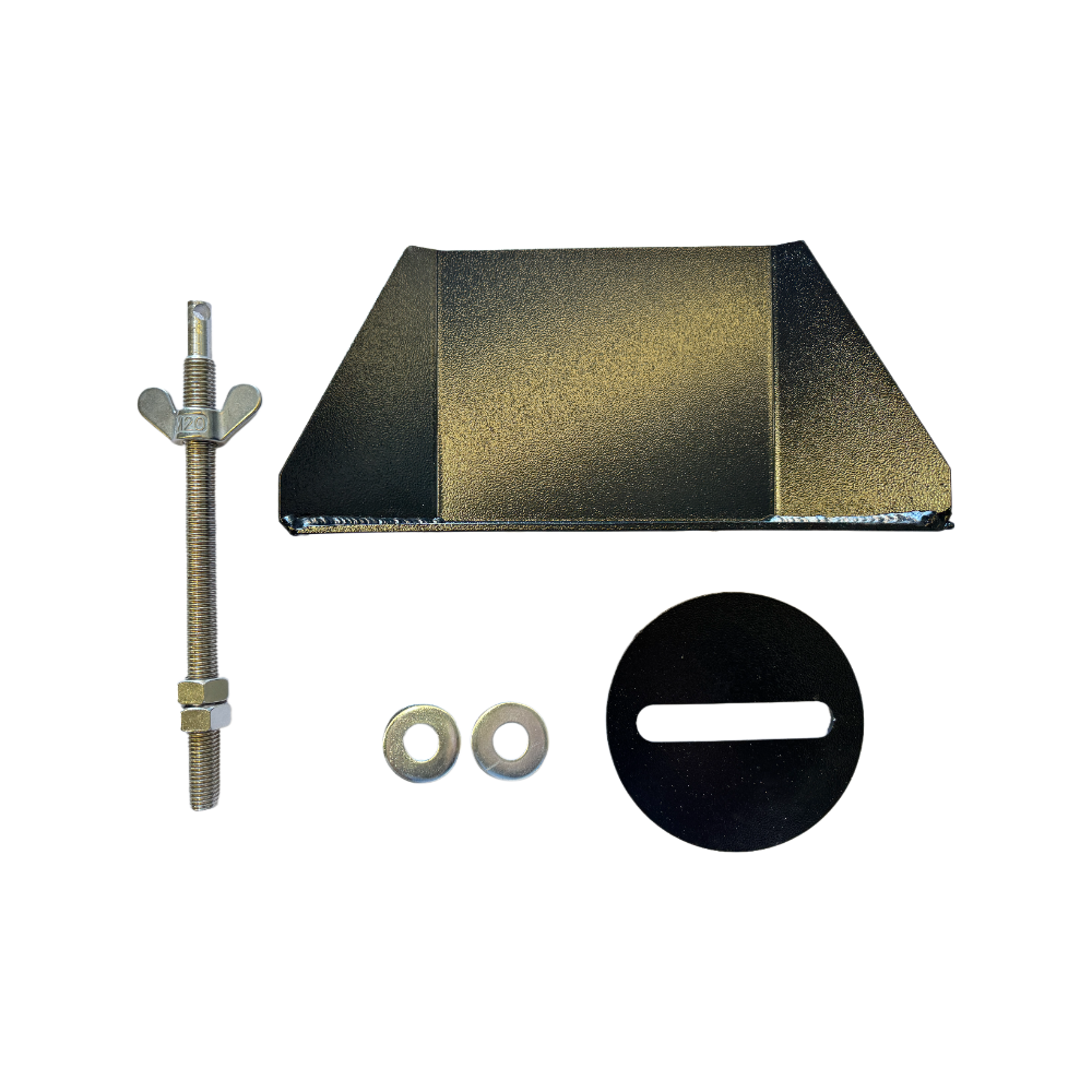 Heavy Duty Black Aluminium Ute Toolbox Canopy 4wd Spare Wheel Carrier / Holder - ezToolbox Aluminium Ute Trays, Aluminium Canopies and Alloy Toolboxes