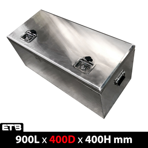 900x400x400mm Flat plate Aluminium Top Open Tool Box - ezToolbox Aluminium Ute Trays, Aluminium Canopies and Alloy Toolboxes