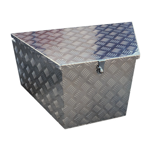 Aluminium 870x500x450mm Drawbar Tool Box - ezToolbox Aluminium Ute Trays, Aluminium Canopies and Alloy Toolboxes