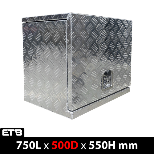 750x500x550mm Aluminium Generator Box Storage Toolbox  - ezToolbox Aluminium Ute Trays, Aluminium Canopies and Alloy Toolboxes