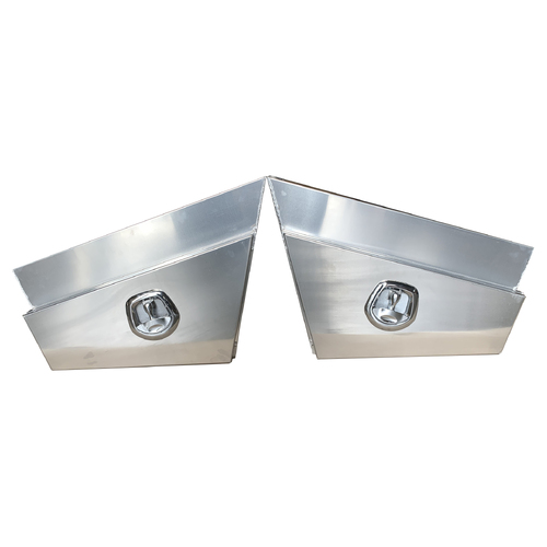 750x230x440mm Flat Sheet Tapered Under Tray Tool Box - ezToolbox Aluminium Ute Trays, Aluminium Canopies and Alloy Toolboxes
