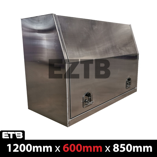 1200x600x850mm Flat Plate Full Door Aluminium Toolbox - ezToolbox Aluminium Ute Trays, Aluminium Canopies and Alloy Toolboxes