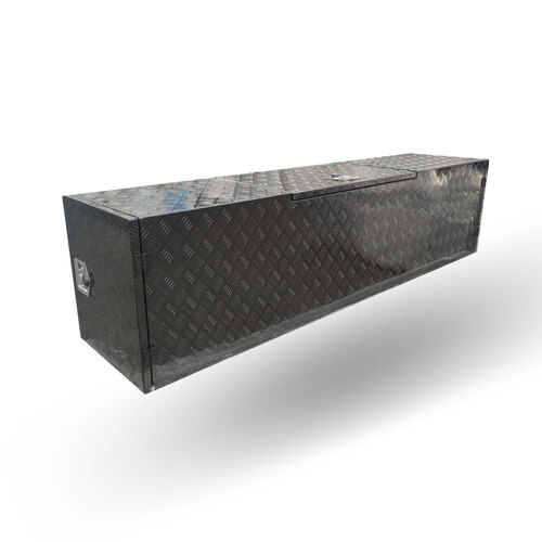 Black Caravan Tool Box for Generator, Webber BBQ and Gas Bottles - ezToolbox Aluminium Ute Trays, Aluminium Canopies and Alloy Toolboxes