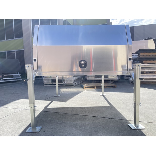 1775mm x 1500mm x 1000mm High Jack Off Flat Plate Aluminium Canopy - ezToolbox Aluminium Ute Trays, Aluminium Canopies and Alloy Toolboxes