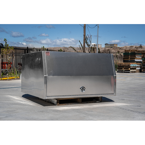 1m Height 2400mm Flat Plate Aluminium Canopy - ezToolbox Aluminium Ute Trays, Aluminium Canopies and Alloy Toolboxes