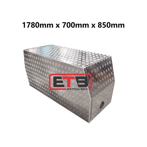 700mm Checker Plate Aluminium Canopy - ezToolbox Aluminium Ute Trays, Aluminium Canopies and Alloy Toolboxes