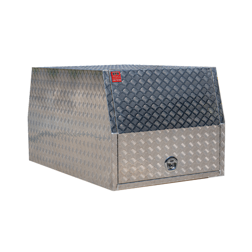 1200mm x 1000mm High Checker Plate Aluminium Ute Canopy - ezToolbox Aluminium Ute Trays, Aluminium Canopies and Alloy Toolboxes