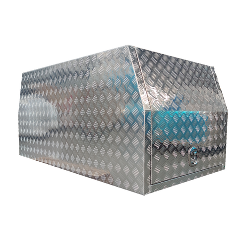 1200mm Checker Plate Aluminium Ute Canopy - ezToolbox Aluminium Ute Trays, Aluminium Canopies and Alloy Toolboxes