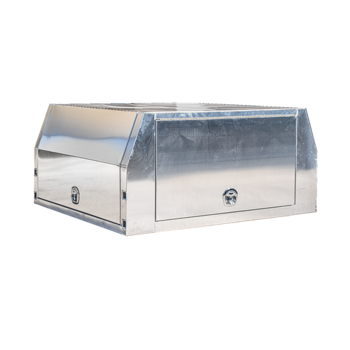 3 Doors 1800 x 850mm Jack Off Flat Plate Aluminium Ute Canopy - ezToolbox Aluminium Ute Trays, Aluminium Canopies and Alloy Toolboxes