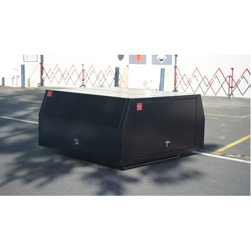 2400mm 3 Doors Jack Off Aluminium Ute Canopy Black - ezToolbox Aluminium Ute Trays, Aluminium Canopies and Alloy Toolboxes