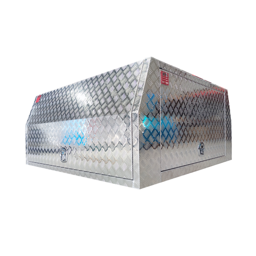 1600mm 3 Doors Checker Plate Aluminium Canopy  - ezToolbox Aluminium Ute Trays, Aluminium Canopies and Alloy Toolboxes