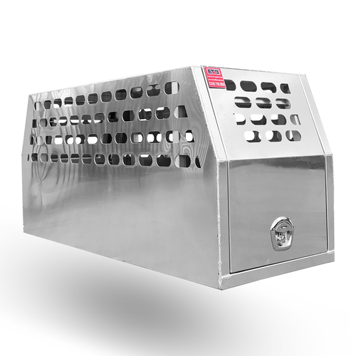 700mm Aluminium Full Dog Box with Swing Gate - ezToolbox Aluminium Ute Trays, Aluminium Canopies and Alloy Toolboxes