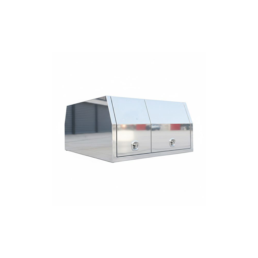 1600mm Aluminium Ute Canopy with 1/4 ToolBox - ezToolbox Aluminium Ute Trays, Aluminium Canopies and Alloy Toolboxes