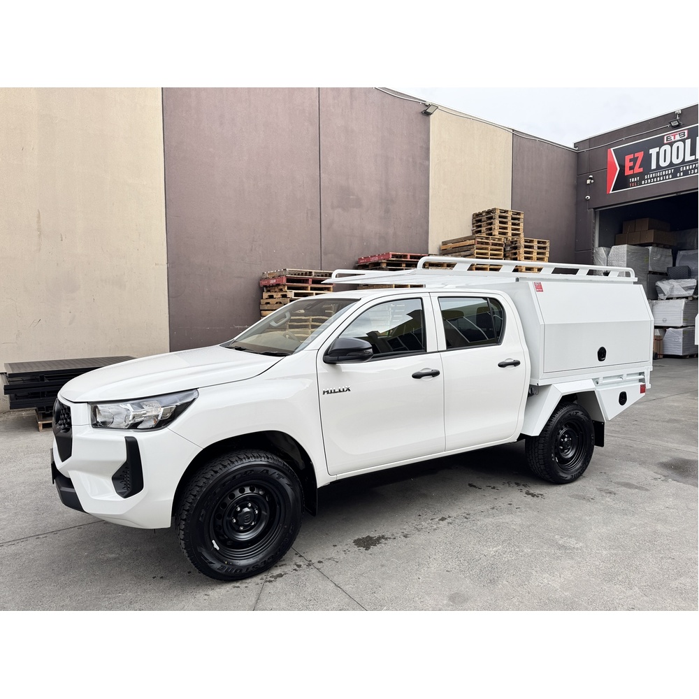 Black or White Tray and Canopy 01 1800 x 1800mm on Sale - ezToolbox Aluminium Ute Trays, Aluminium Canopies and Alloy Toolboxes