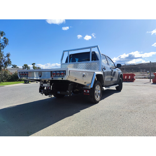 1780W x 1850L Double Tapered Tray with Headboard - ezToolbox Aluminium Ute Trays, Aluminium Canopies and Alloy Toolboxes
