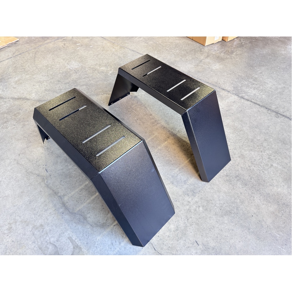 Pair of BLACK 4wd Wheel Arch / Mud Guard 3mm Aluminium Mudguard 4x4 - ezToolbox Aluminium Ute Trays, Aluminium Canopies and Alloy Toolboxes