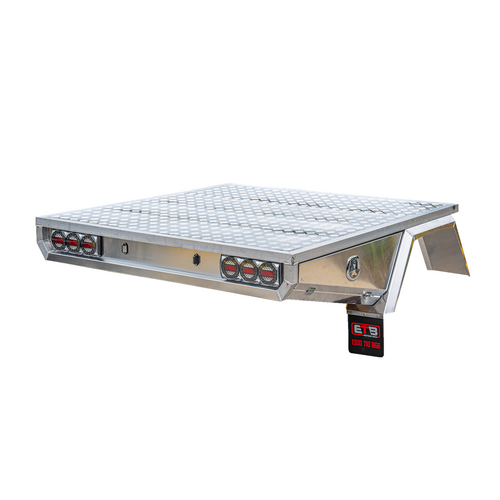 Aluminium Tray 1600mm Double Tapered Style Deck Only - ezToolbox Aluminium Ute Trays, Aluminium Canopies and Alloy Toolboxes