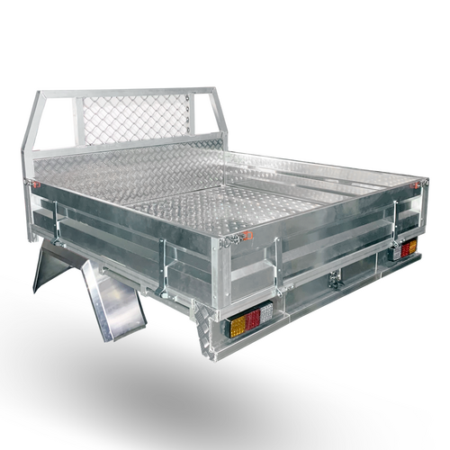 1780W x 1650L mm Premium Aluminium Tray Dual Cab Ute Complete Set - ezToolbox Aluminium Ute Trays, Aluminium Canopies and Alloy Toolboxes