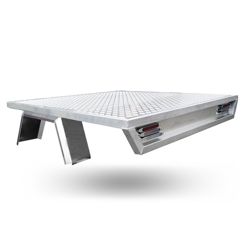 Aluminium 1780W x 1600L mm (Deck Only) Tapered Tray - No Headboard - ezToolbox Aluminium Ute Trays, Aluminium Canopies and Alloy Toolboxes