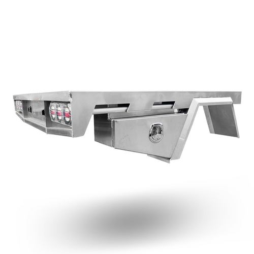 Aluminium 1780W x 1800L mm Ute Tray with Under Tray Toolboxes - ezToolbox Aluminium Ute Trays, Aluminium Canopies and Alloy Toolboxes