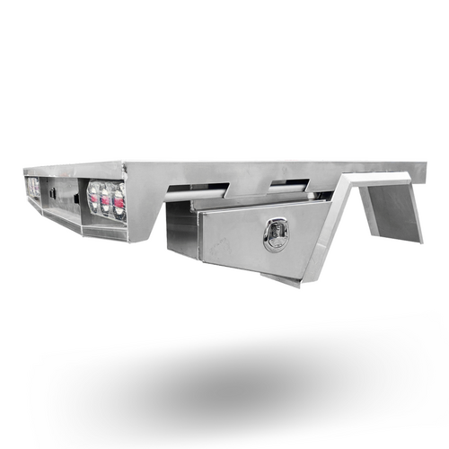 Aluminium 1780W x 1800L mm Ute Tray with Under Tray Toolboxes