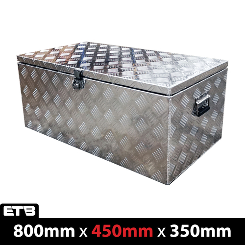 800x450x350mm Aluminium Top Open Tool Box - ezToolbox Aluminium Ute Trays, Aluminium Canopies and Alloy Toolboxes