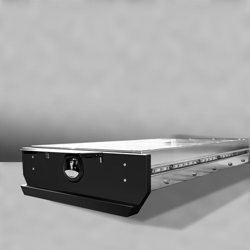 1200mm long Aluminium Ute Under Tray Trundle Drawer with Lid - ezToolbox Aluminium Ute Trays, Aluminium Canopies and Alloy Toolboxes