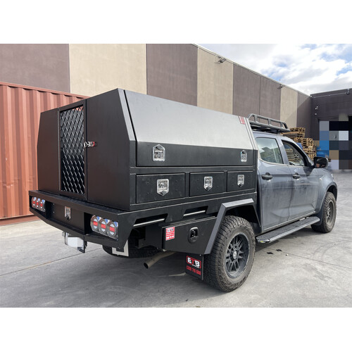 Isuzu Dmax Ute Tray and Canopy Package 1 - ezToolbox Aluminium Ute Trays, Aluminium Canopies and Alloy Toolboxes