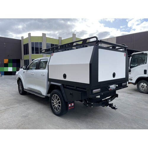 GWM Cannon Poer Tray and Canopy Package S1 - ezToolbox Aluminium Ute Trays, Aluminium Canopies and Alloy Toolboxes